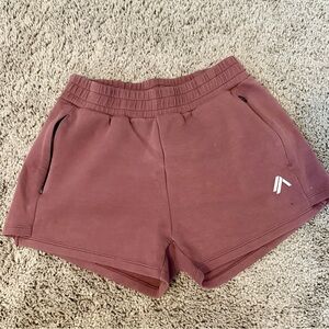 Alphalete Knit Shorts - Dusty Rose